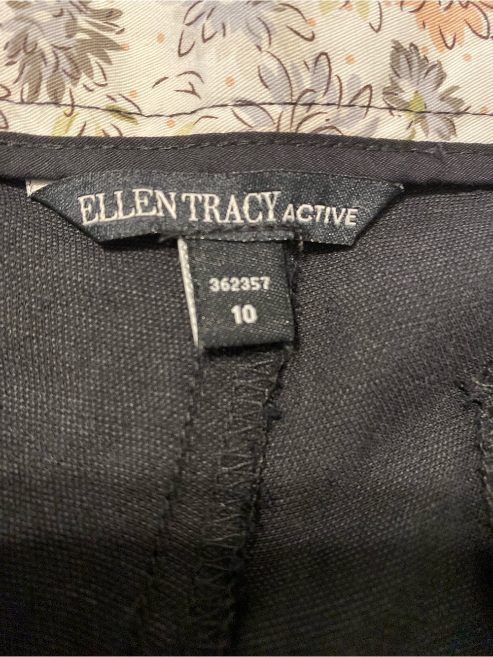 Ellen Tracy Active Tencel Linen Wide Leg Pants Black Resort Vacation Size 10 - Picture 8 of 10